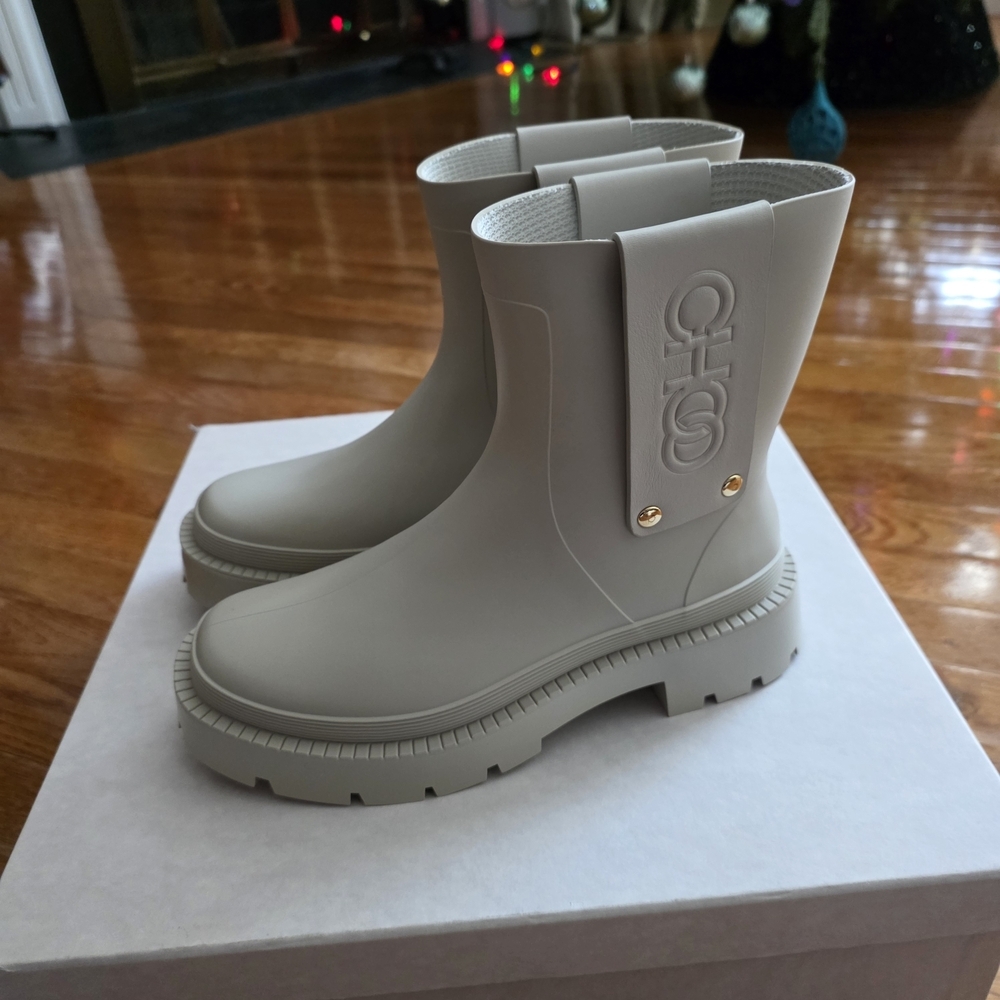 Jimmy Choo Light Gray Ankle Booties